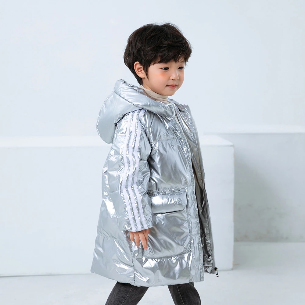万能流行感 ダウンコート 中綿コート キッズ 韓国子供服 男の子 女の子 冬服 アウター 厚手 ダウン風コート キッズコート ロングコート 中綿ジャケット フード付きジャンパー