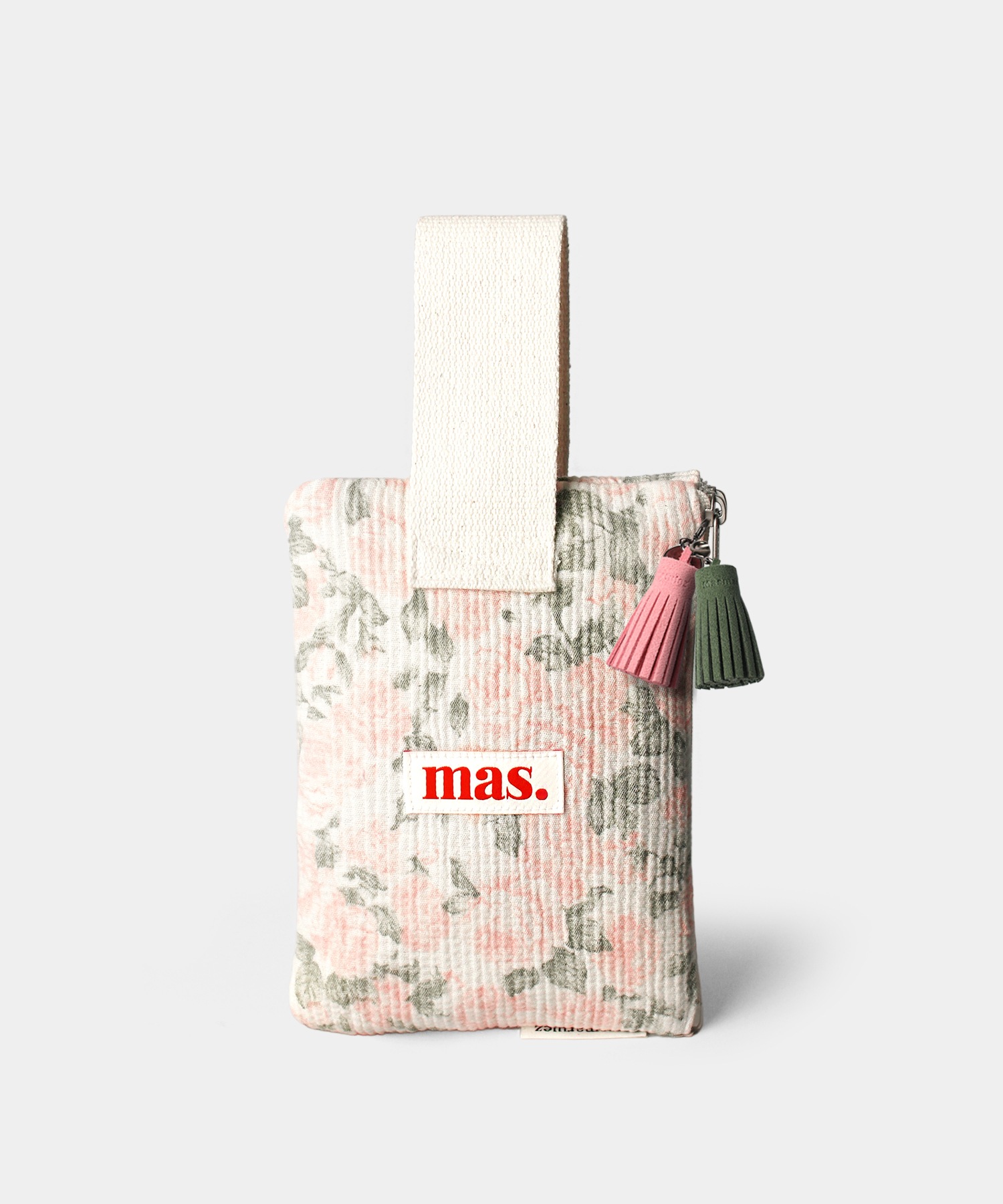 MASMARULEZ ストラップポーチ _ トリプルガーズピンクフラワー