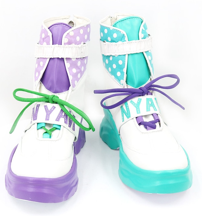 コスプレ靴 常闇トワ ブーツ コスプレ 演出服 アニメ 祭り ハロウィン クリスマス 学園祭 文化祭 仮装