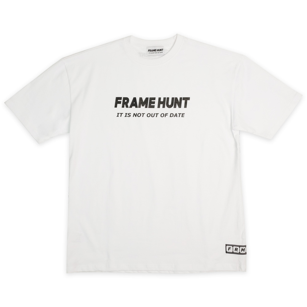 フレームハントビッグロゴ T シャツホワイト