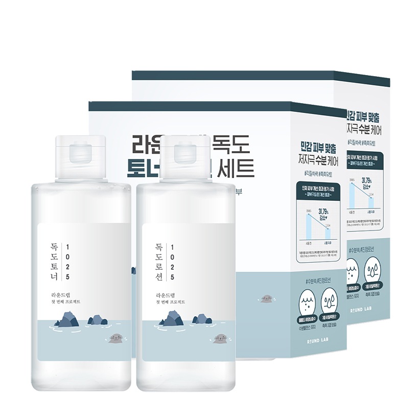 [1+1] ラウンドラップ 1025 独島 ローション 200ml + 独島 トナー 200ml セット 2個