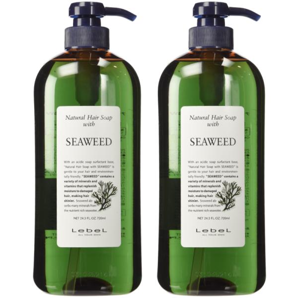 ルベル ナチュラル ヘアソープ シャンプー シーウィード SW 1000ml 2個セット