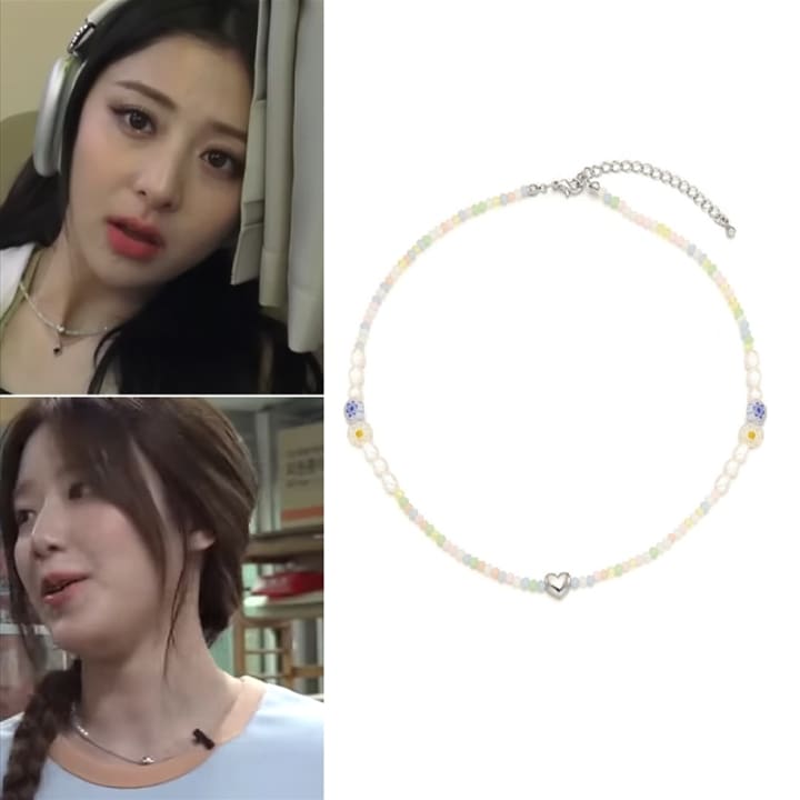 【LE SSERAFIM着用】 fiesta heart necklace rainbow