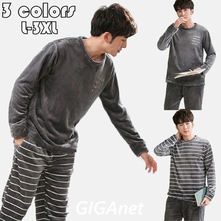 メガ割 パジャマ メンズ 上下セット 暖かい ふわもこ モコモコ 厚手 ナイトウェア ウェア 2点セッ 4,795円