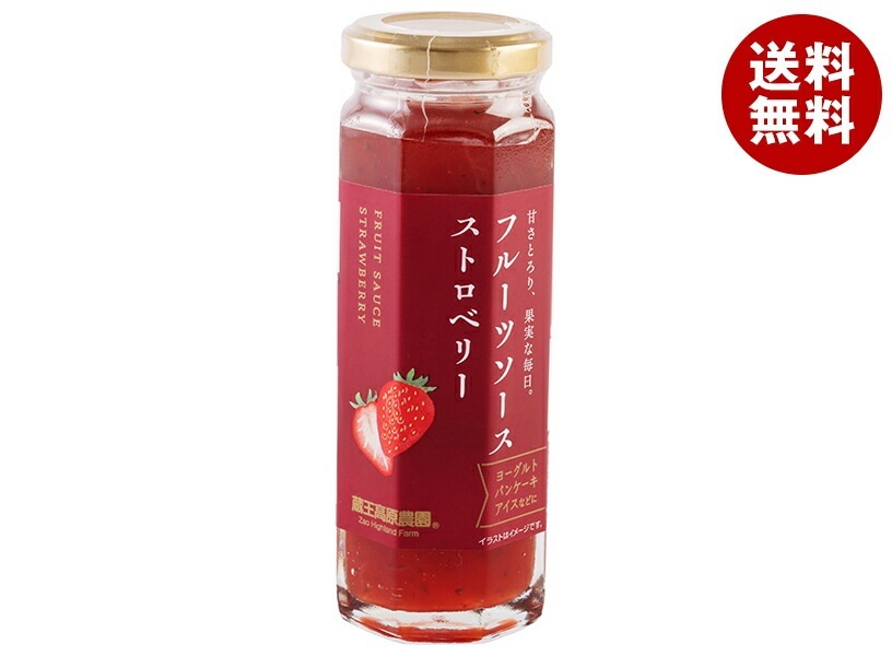 和歌山産業 フルーツソース ストロベリー 160g×12本入×(2ケース)