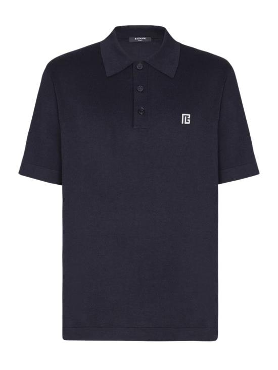 BALMAIN Men T-Shirts GH1GB044KJ53 SIV Blue