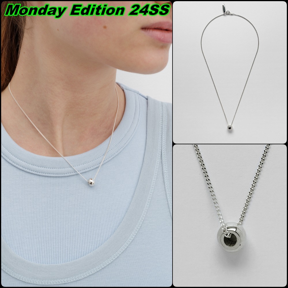 【Monday Edition】24SS PETITE RING PENDANT SILVER NECKLACE