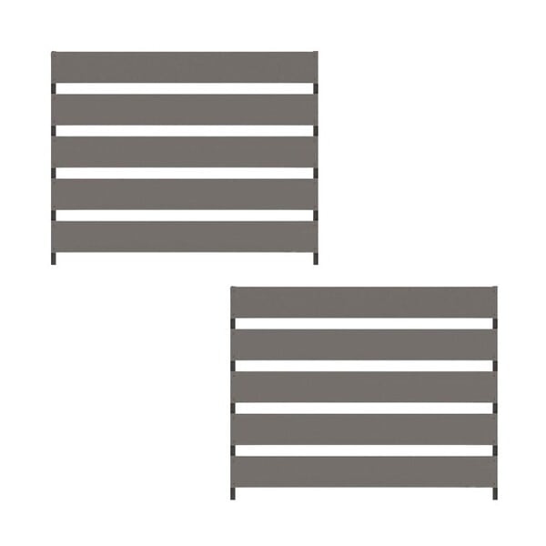 旭興進 着脱式目隠しフェンス1000 T-8 SG 2枚セット aks-46802 シルバーグレー メーカー直送
