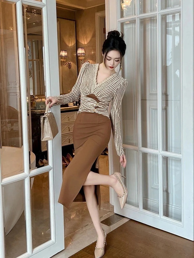 2024春 ドッキングワンピース ボーダー パーティードレス キャバ 着痩せ 大人 お呼ばれ 同窓会 披露宴 卒業式 結婚式 ウェディング 二次会 成人式30%までに制限