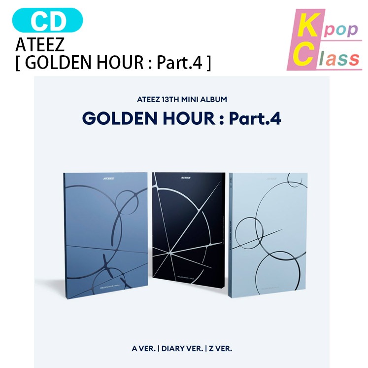 国内発送 ATEEZ [ GOLDEN HOUR : Part.4 ] 3種セット 13th Mini Album / 1次予約