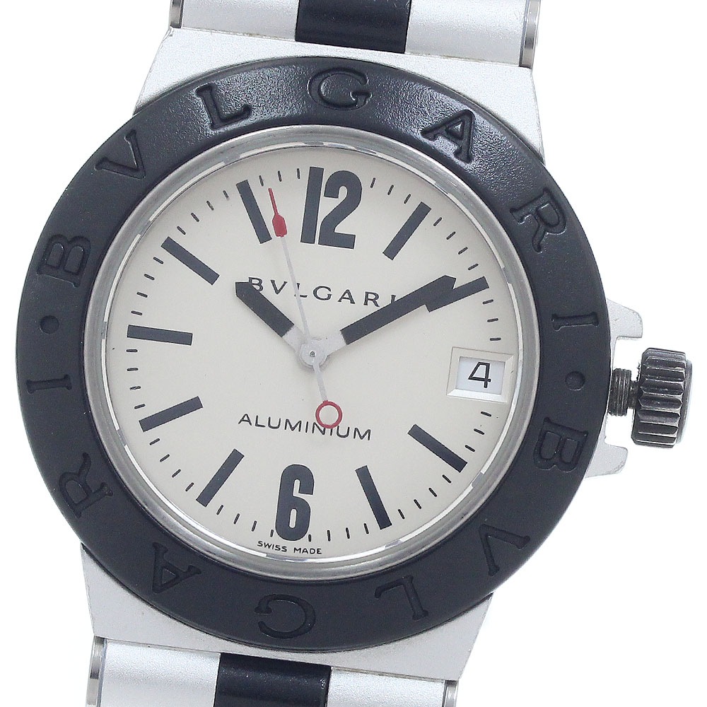 訳あり ブルガリ BVLGARI AL32TA アルミニウム デイト クォーツ ボーイズ _946988【中古】