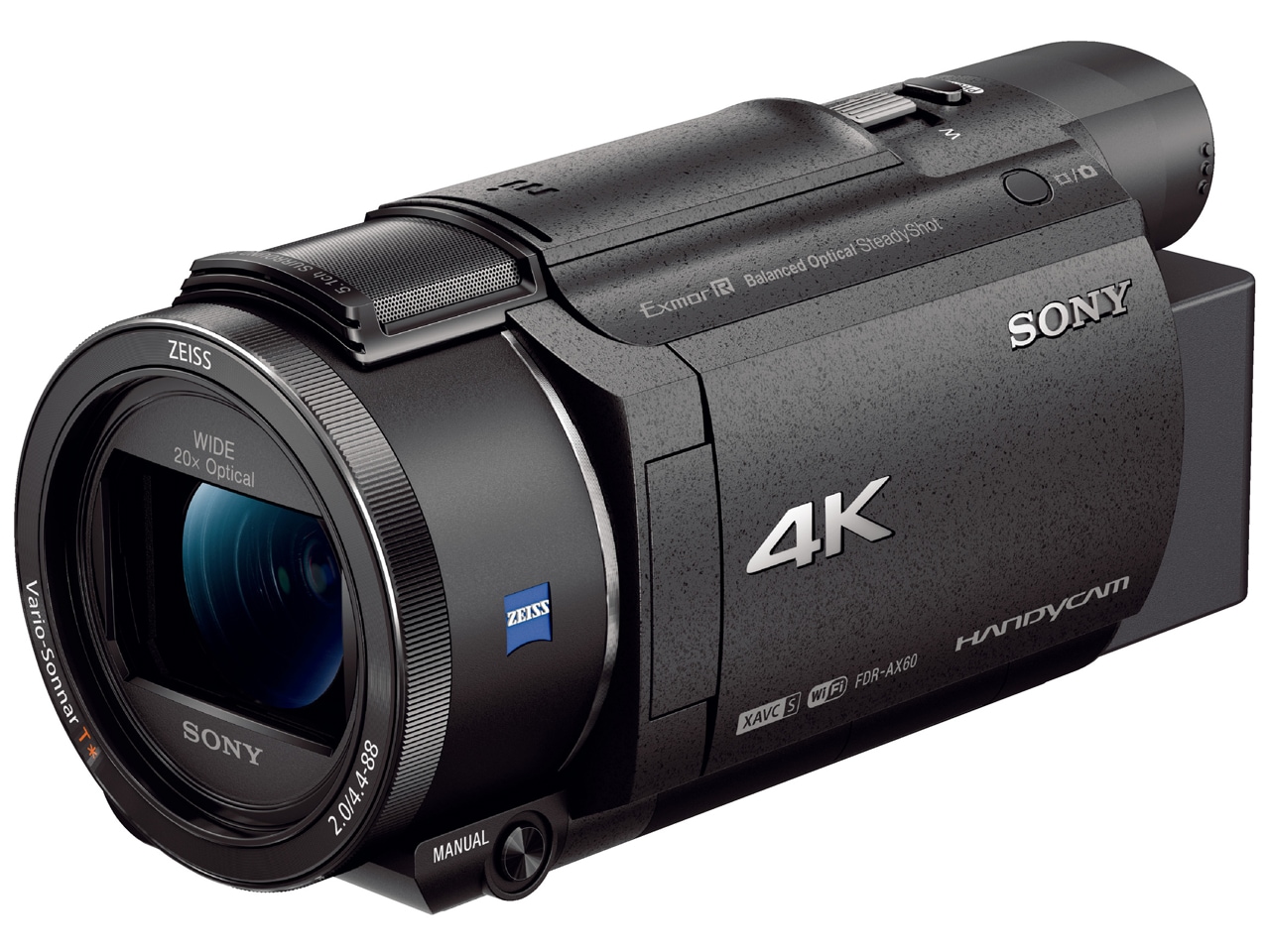 ソニー   4K   ビデオカメラ   Handycam   FDR-AX45(2018年モデル)   ブラック   内蔵メモリー64GB   光学ズ - 3