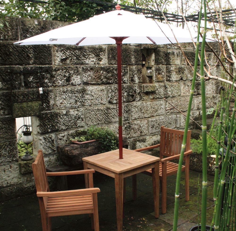 ジャービス商事　ガーデン　ウッドアンブレラ　かさ部直径3.0m　ホワイト　リブ部（8本）　13061　アンブレラのみ　ガーデンパラソル