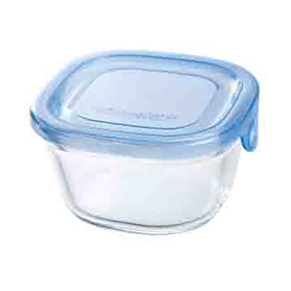 [5セット] 岩城ハウスウエア NEWパック&レンジ角型 200ml アクアブルー KBC3200BLNX5