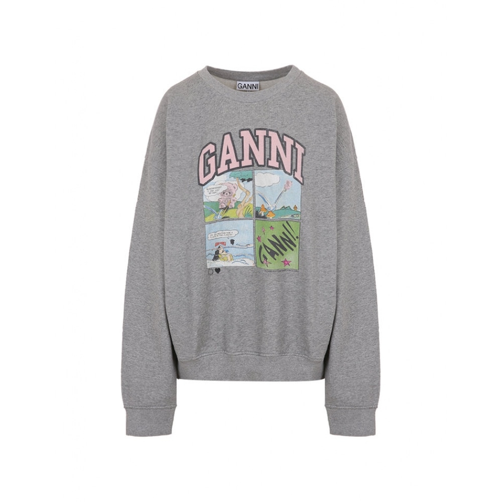 ganni イソリ BD オーバーサイズ パロマ メンズ トレーナー T4284 921