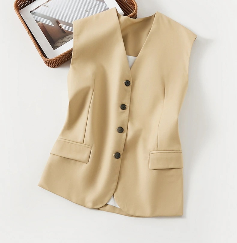【2枚購入で100円OFF】秋物レディースベスト/オフィス/トップス/制服/事務服/フォーマル/ビジネス/洗える/細身/就活/大きいサイズ