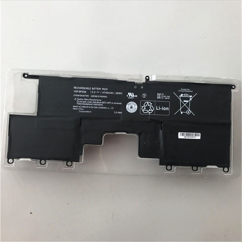 VGP-BPS38 バッテリー VGP-BPS38ノート電池 SVP132A1CL SVP13 PRO11 PRO13 VGP-BPS38 36Wh 4740mAh 互換性交換用のバッテリー dc90