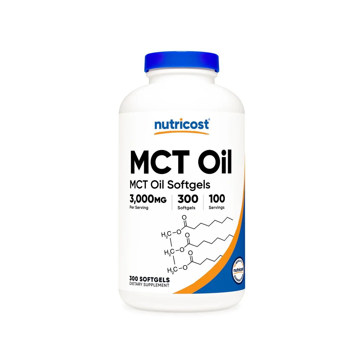 [USA] Nutricost ニュートリコスト MCT Oil Softgels (1,000 MG) (300 SFG)