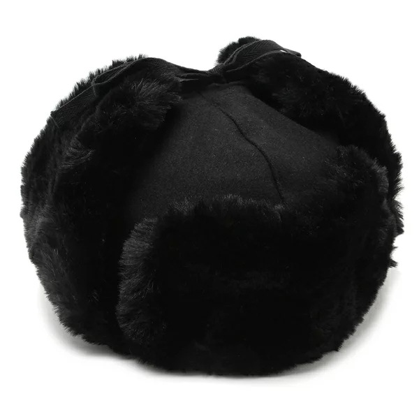 帽子 ウールシャンカ ファー飛行帽 ブラック メンズ レディース ユニセックス WOOL USHANKA K0102FA BLK