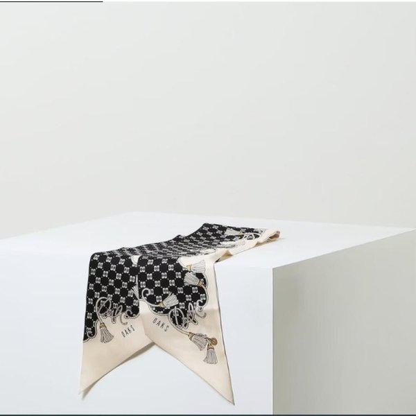 AK盆唐店 ブラック DD ロングスキニ―シルクスカーフ DCSC4F455BK