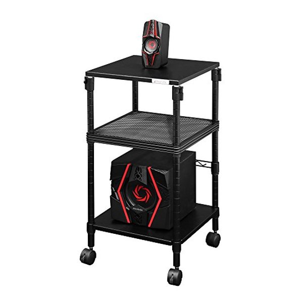 昇降式スピーカースタンド 幅400mm/ブラック BHS-400SP-BK