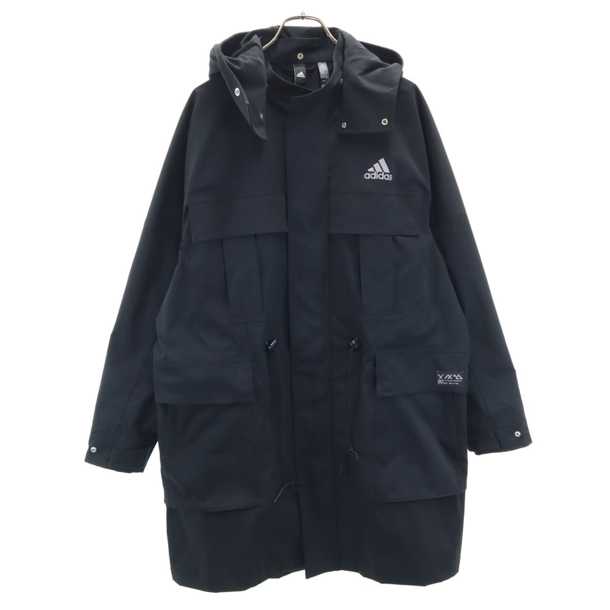 PRSVEツイル ロングコート L ブラック メンズ 古着 5,166円