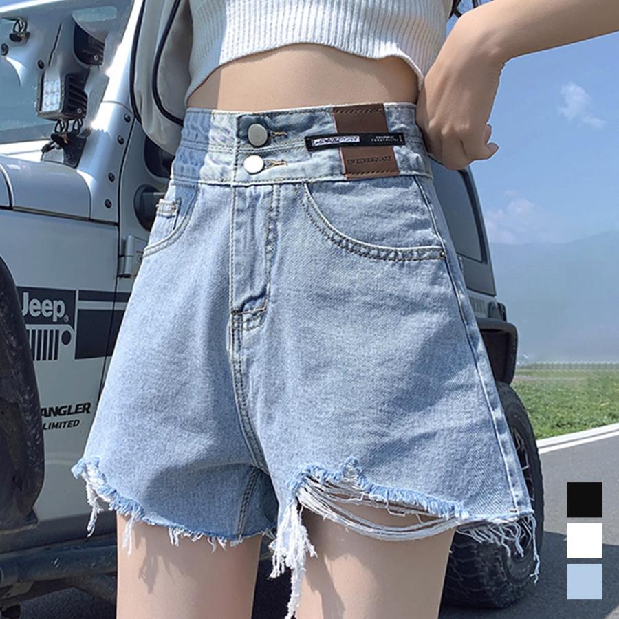 团购8件套ダメージ加工デニムショートパンツ 韓国風【ネコポス投函】