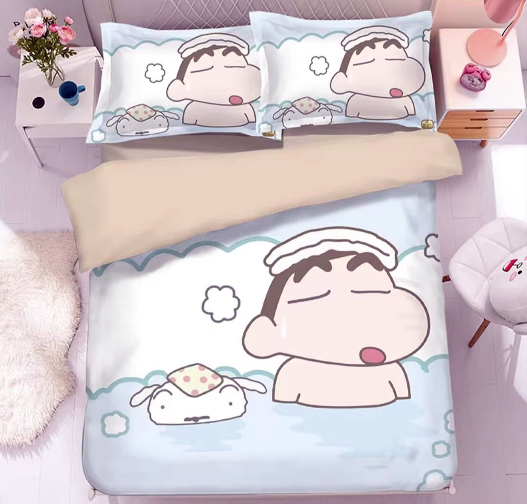 クレヨンしんちゃん 子供用シーツ 掛け布団カバー 15m 4点寮 3点セット 18m 布団カバー布団掛け布団カバー 5,185円