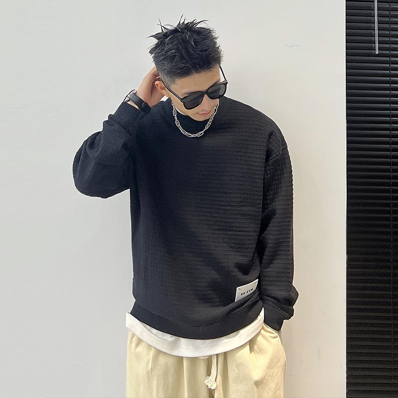 メンズ 服 シンプル ファッション オシャレ 大人 かっこいい 大きいサイズ ストリート 紳士服 チェック柄 セーター 春　秋 カジュアル 暖かい 快適