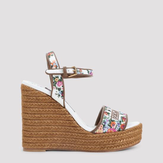 DOLCE & GABBANA Women Sandals CZ0318 A6483 8V135 BIANCO MULTICOLOR