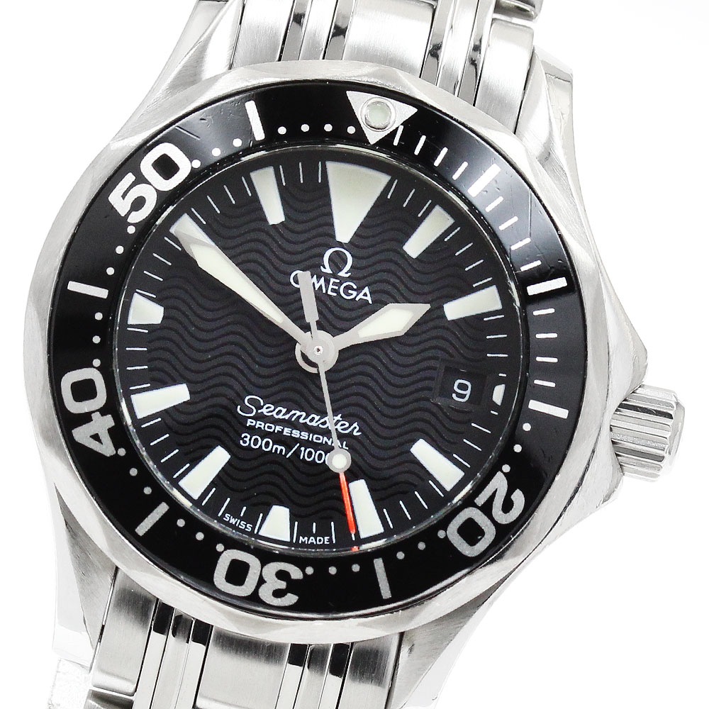 オメガ OMEGA 2284.50 シーマスター 300M プロフェッショナル デイト クォーツ レディース _944248【中古】