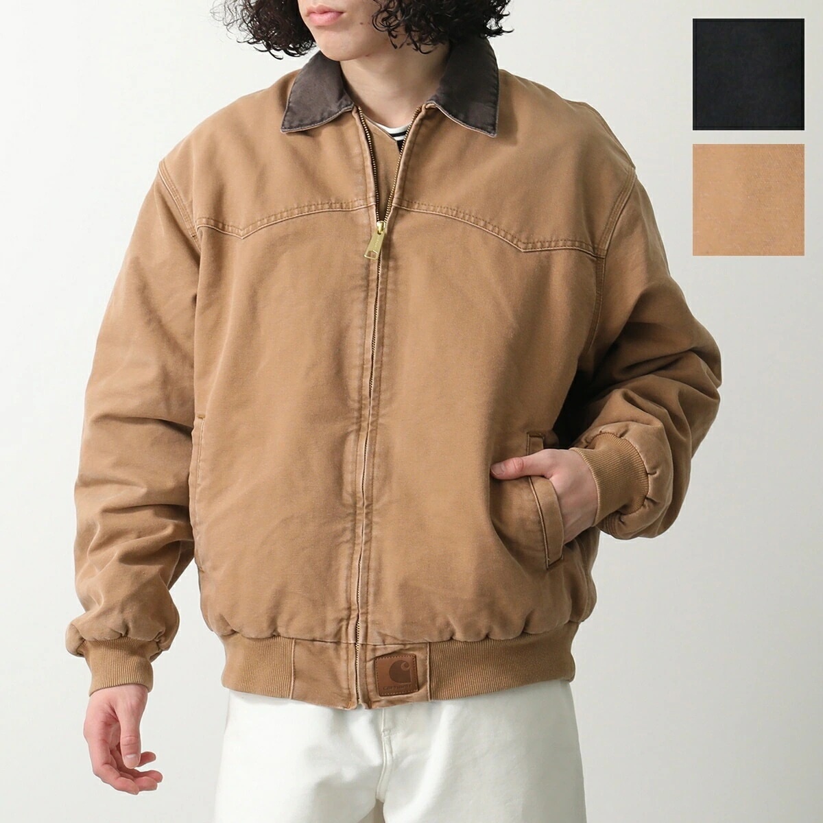 Carhartt カーハート ジャケット OG SANTA FE JACKET サンタフェ I034317 メンズ ブルゾン ボクシーシルエット ルーズフィット リブ カラー2色