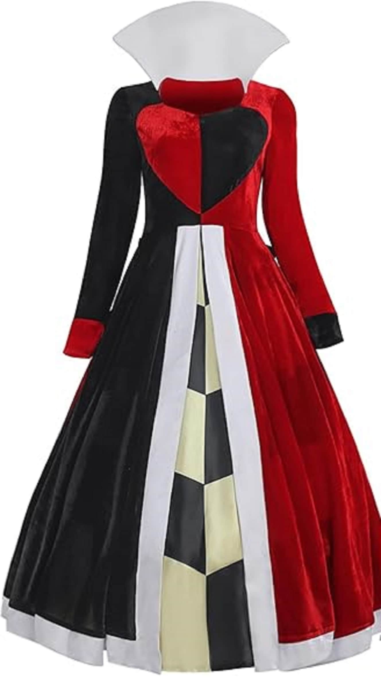ハートの女王 不思議の国のアリス ドレス コスプレ 衣装 演出服 撮影用 クリスマス ハロウィン　イベント仮装 　コスチューム