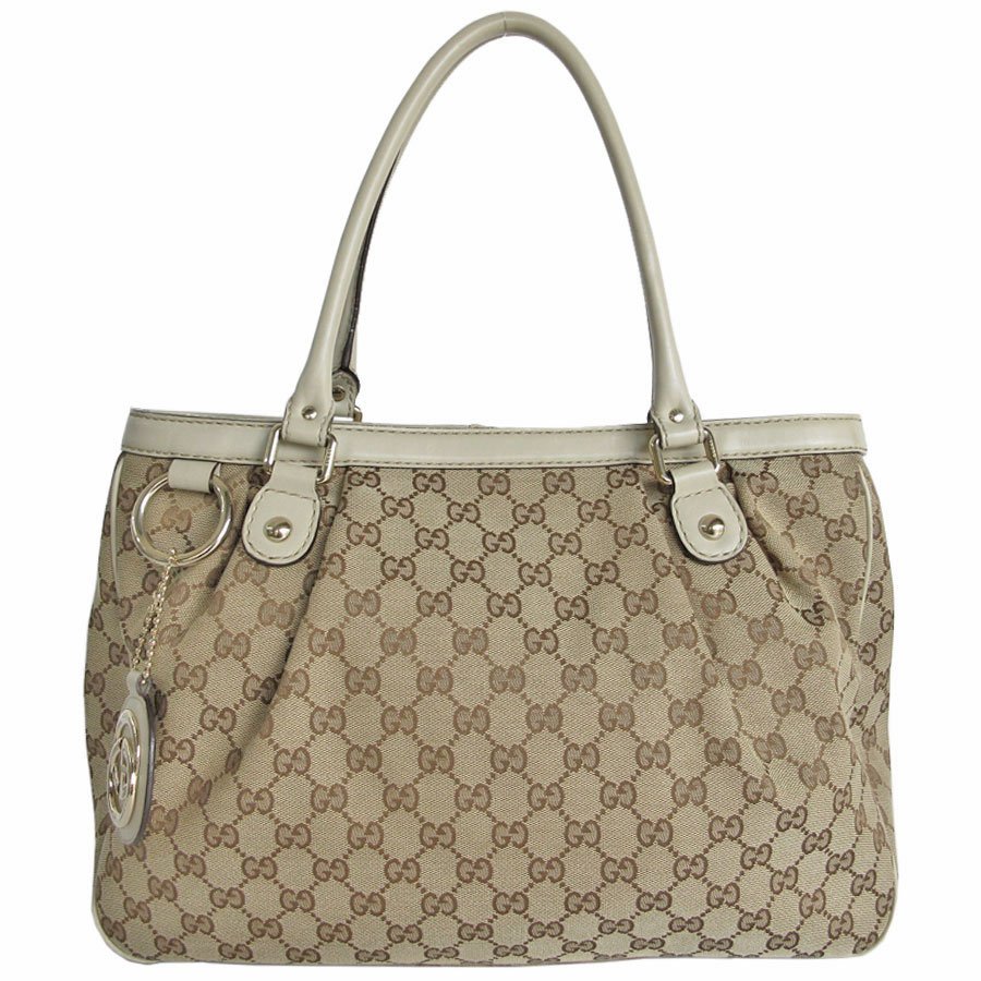グッチ GUCCI ハンドバッグ GGキャンバス キャンバス/レザー ベージュ レディース 296835 s0086a