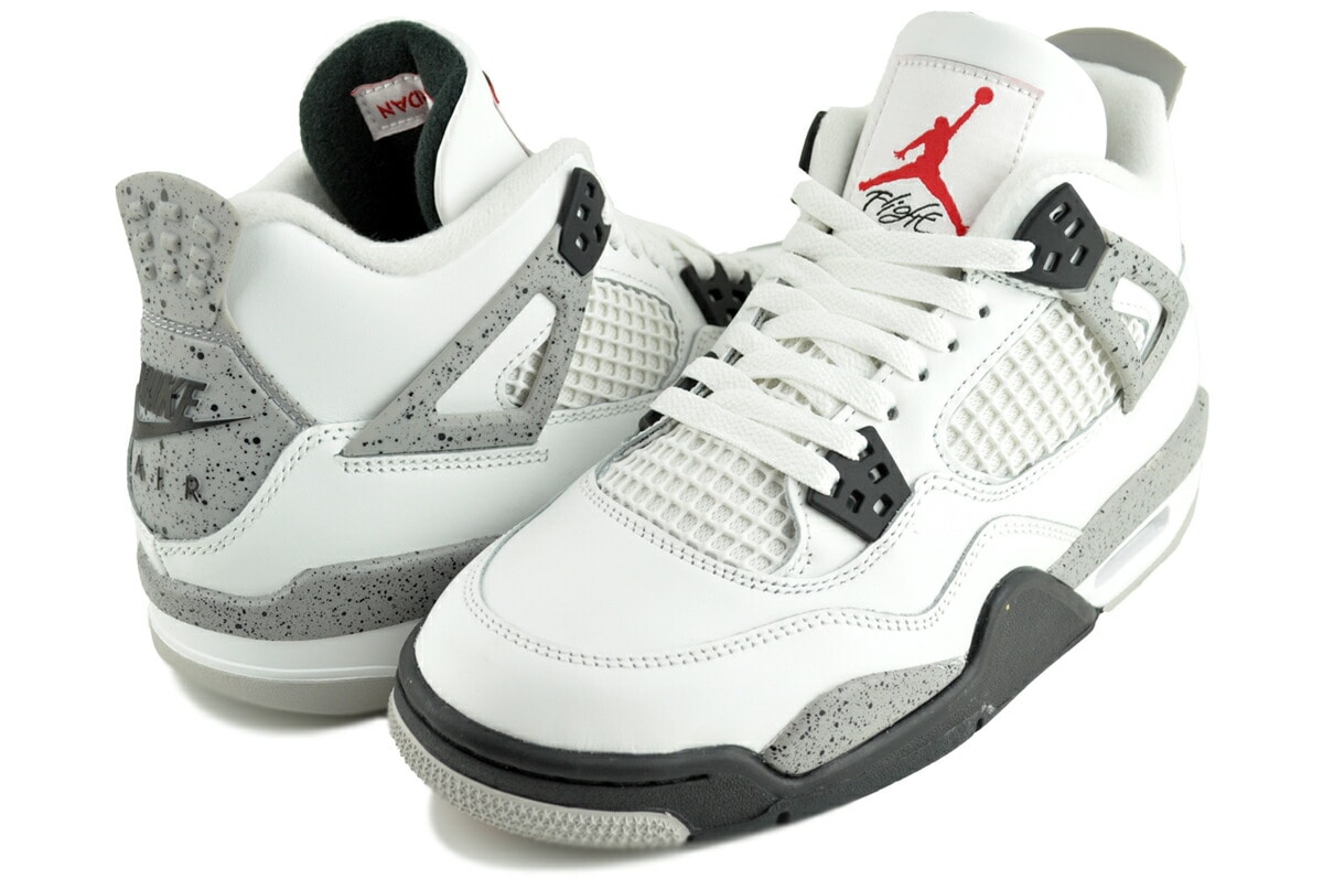 エアジョーダン 4 レトロ OG GS サミットホワイト ファイヤーレッド ib4171-100
