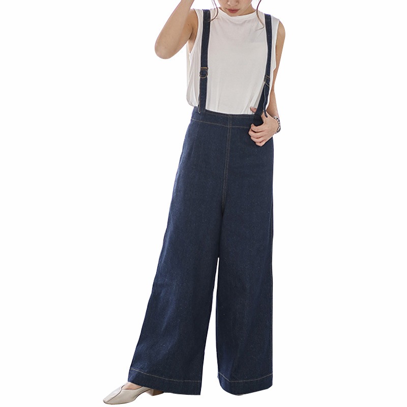 新しい ジャンプスーツ 日本語 女性 小さな新鮮さ 甘い 床をモップ掛けする ストラップ ジーンズ