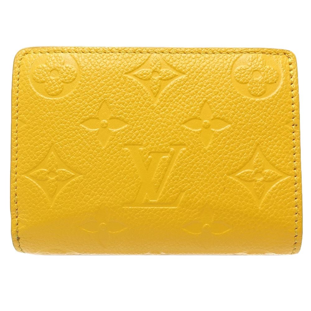 ポルトフォイユ クレア M83640 二つ折り財布 モノグラム アンプラント ジョヌドール/180921【中古】