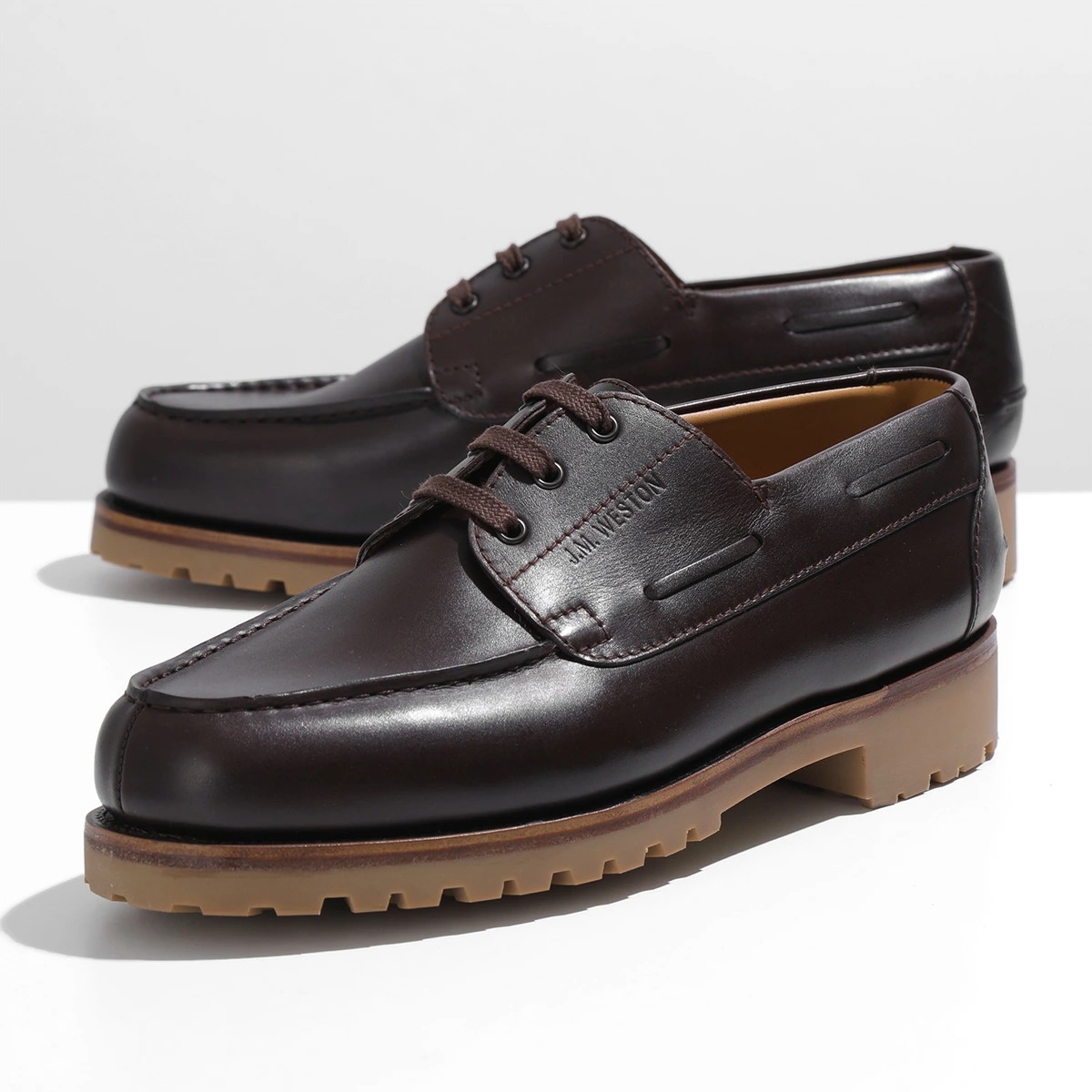 J.M. WESTON ジェイエムウエストン レザーシューズ Yachting derby #690 ヨット ダービー 1141FMU6901D Dワイズ メンズ 外羽根 革靴 Coffe