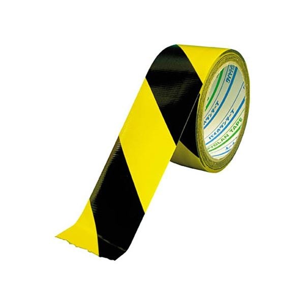 （まとめ）ダイヤテックス パイオラン再帰反射テープ 幅25mmx長さ10mイエロー/ブラック[x3]