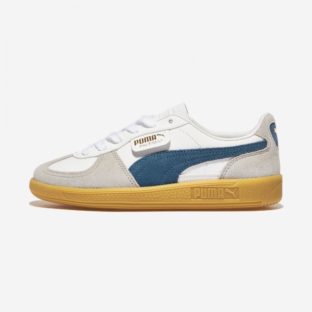 プーマパレルモレザー PKI39646414-PUMA ホワイト-ブルーホライズンガム