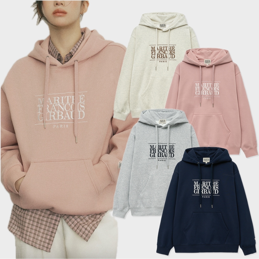 CLASSIC LOGO EMBROIDERY HOODIE BRUSHED