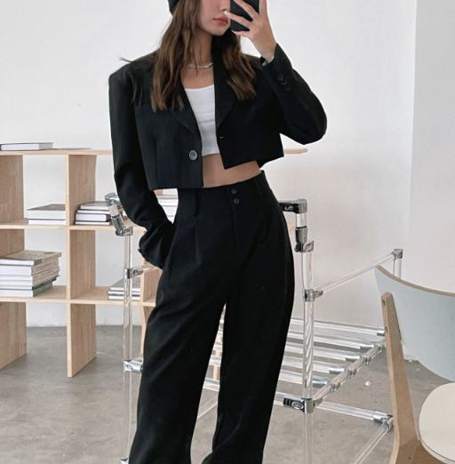 ショート丈ジャケット テーラードジャケット ショート ミニ 裏地 ストライプ レディース 春 秋 カジュアル おしゃれ かわいい 羽織 上着 アウター 冷房対策 オフィス OL 通学 ポケット 通勤