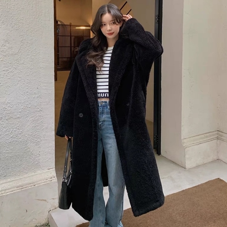 アウター ロングコート コート ウールコート 長袖 襟付き ダブルボタン 前開き ポケット ロング丈 ウール 毛皮 かわいい 大人可愛い きれいめ シンプル 上品 おしゃれ かっこいい カジュアル