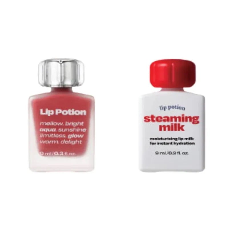 リップポーション スティミング ミルク& リップ ポーション アクア グロー2種 SET #new color 8月21日発売 #クールトーン #人生ティント #水分ティント