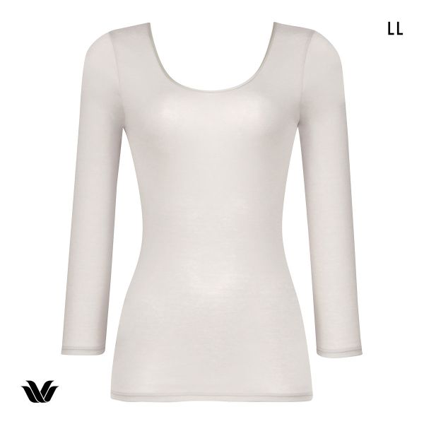 ワコール WACOALコットン オーガニックコットン100％ インナー Uネック 8分袖 ニットトッ