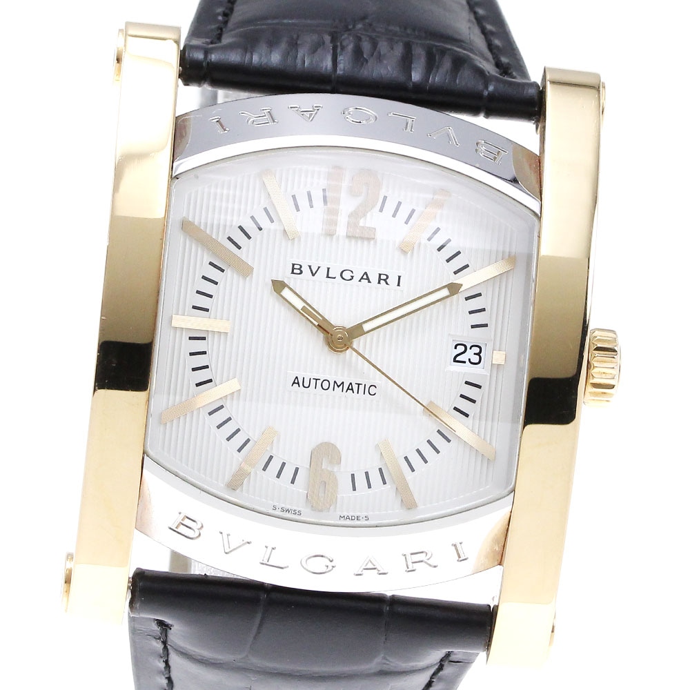 ブルガリ BVLGARI AA48SG アショーマ デイト 自動巻き メンズ _810299【中古】
