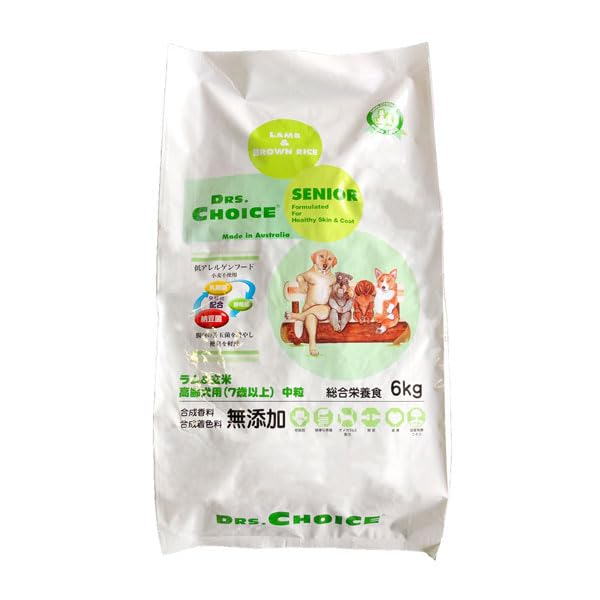 ドクターズチョイス 高齢犬用ドッグフード SENIOR ラム＆玄米 6kg 中粒