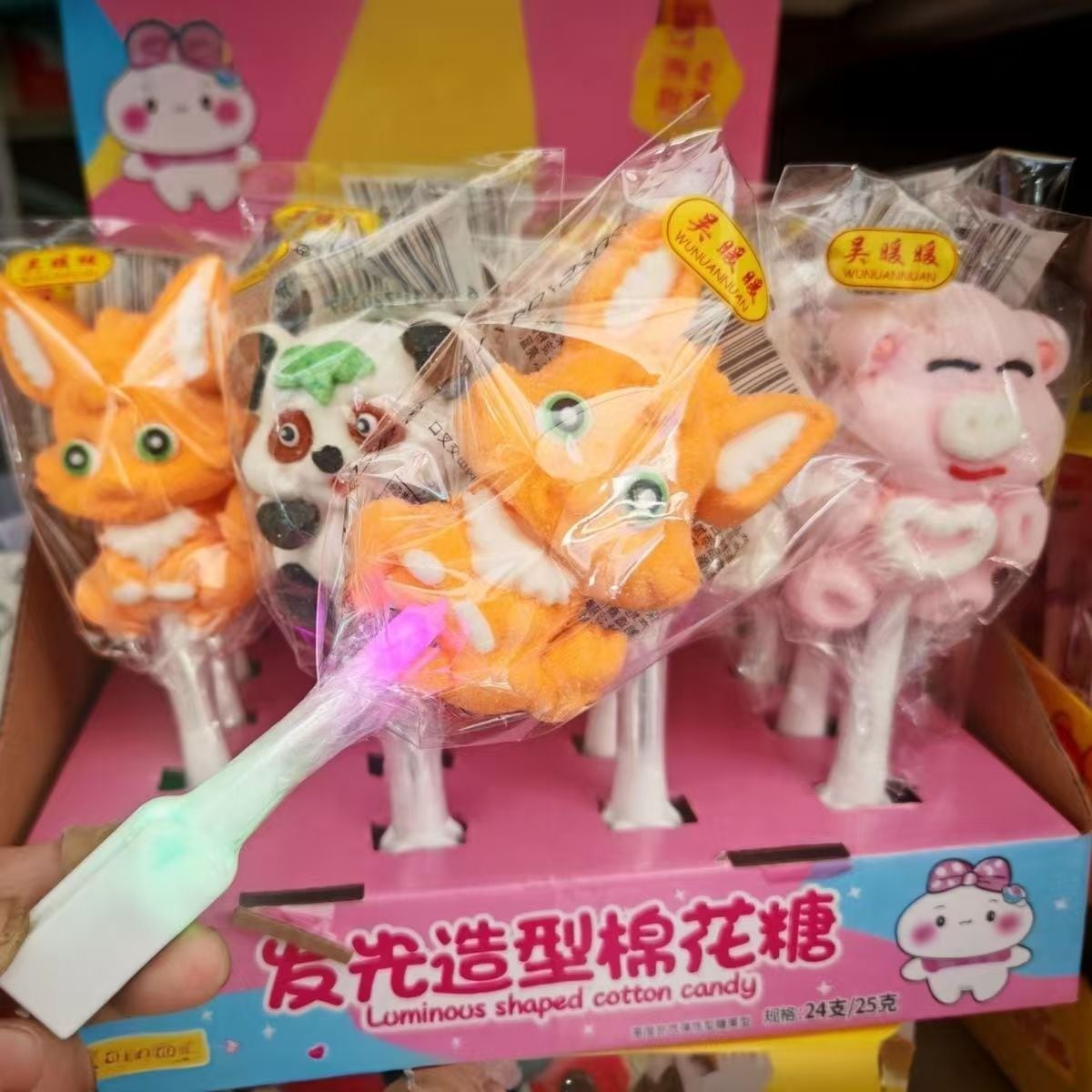 2448Pcs 光るロリポップパンダマシュマロロリポップスナックキャンディ漫画の形 お菓子 大人 子供 誕生日プレゼント