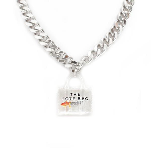 マークジェイコブス MARC JACOBS CLEAR MINI ICON TOTE BAG GOLDFISH NECKLACE ネックレス 2P4JNC001J24-042 金魚 totebagチャ