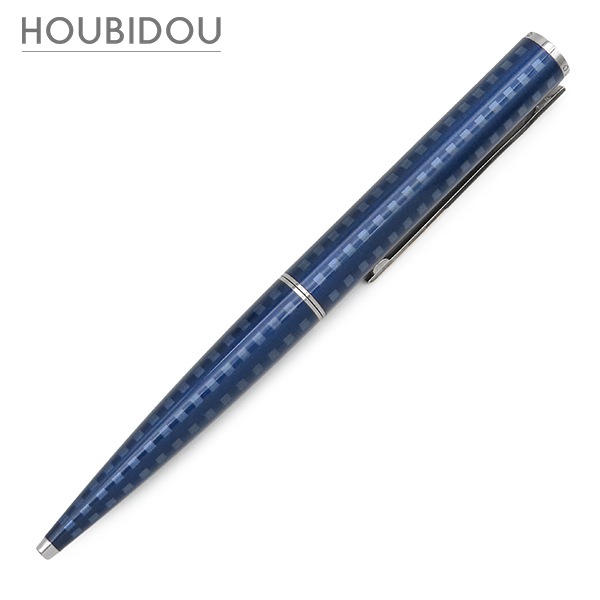 ルイヴィトン ボールペン ジェットラック メタル ネイビー×シルバー シルバー金具 紺 N79155【中古】